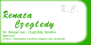 renata czegledy business card