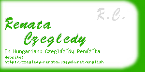 renata czegledy business card